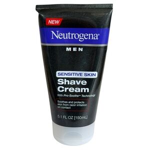 Neutrogena Men Sensitive Skin Shave Cream 5.1 fl oz New